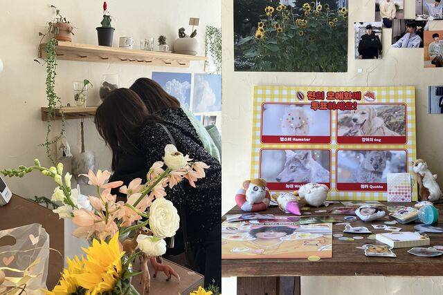 이날 국내외 다양한 진 팬들이 현장을 방문했다. /팬앤스타