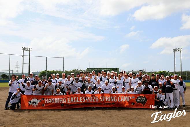 한화는 4일 훈련을 끝으로 지난 1월 25일부터 시작한 '2026 호주·일본 스프링캠프' 일정을 모두 소화했다.한화이글스 제공