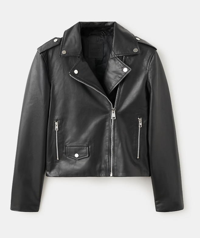 가죽 바이커 재킷