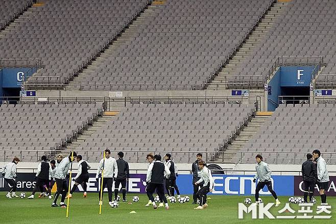비셀 고베는 3월 3일 서울월드컵경기장에서 FC 서울전 대비 최종 훈련을 진행했다. 사진=이근승 기자