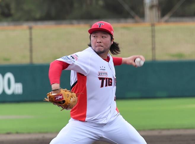 ▲ FA 이적 후 팀에 잘 적응하며 순조롭게 페이스를 끌어올리고 있는 김범수 ⓒKIA타이거즈