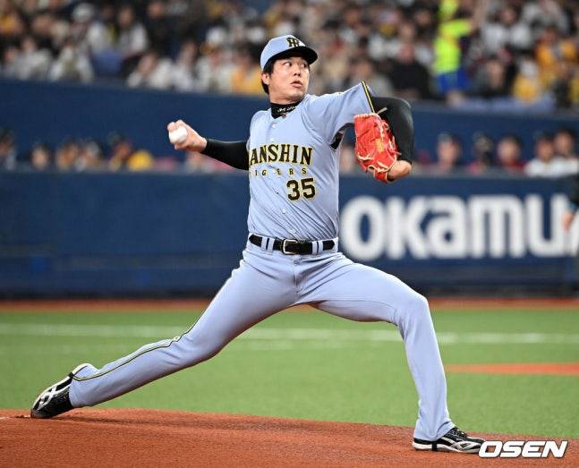 2일 선발 등판한 사이키 히로토.