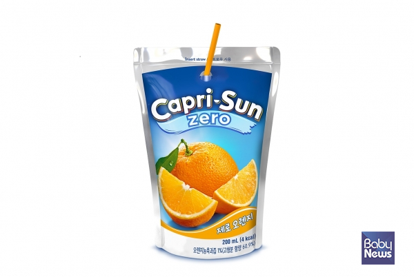 농심 카프리썬 제로 오렌지 제품 이미지. ⓒ농심