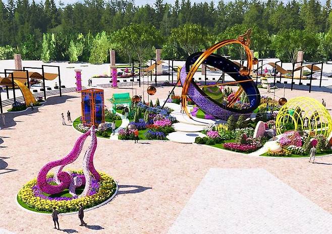 ‘꽃과 예술로 봄을 디자인하다’ 2026고양국제꽃박람회 D-50. 올해 박람회의 메인 랜드마크는 '시강여행자의 정원'. 고양시 제공