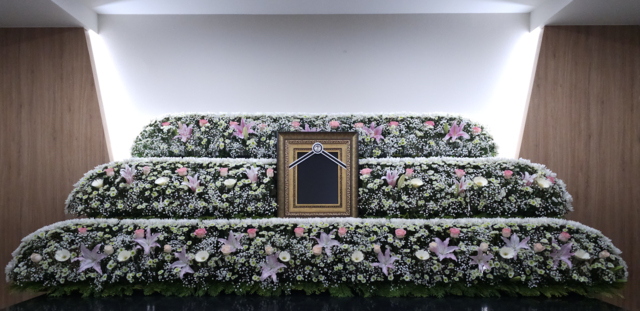 양주장례식장의 제단꽃 사진 [공정위 제공]