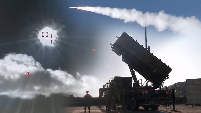 국산 방공무기 '천궁-Ⅱ' 요격 훈련 [자료사진]
