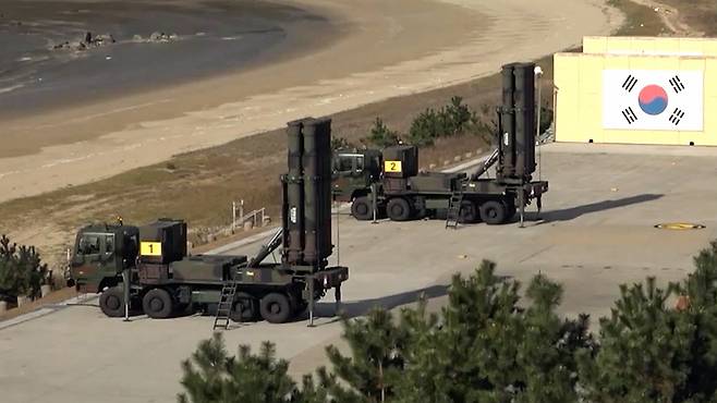 국산 방공무기 '천궁-Ⅱ' [자료사진]