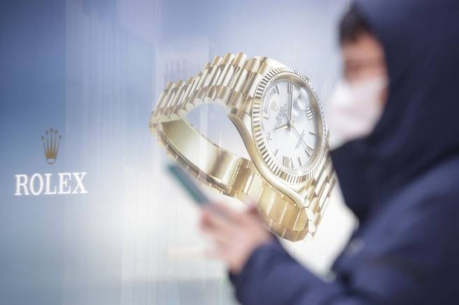 서울의 한 백화점 명품관 롤렉스 매장. 사진=연합뉴스