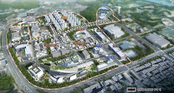 순천시가 우주항공산업진흥원의 입지 후보지로 제시한 연향들 도시개발사업 조감도 / 자료=순천시 제공