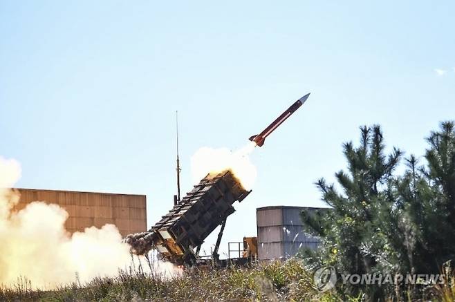 패트리어트 지대공유도탄. 연합뉴스
