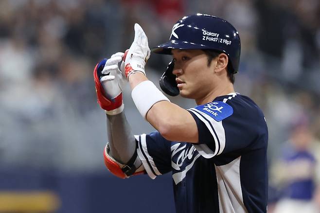 WBC 대표팀&nbsp;박해민(사진), 신민재는&nbsp;수비, 주루를 강화할 때 언제든 강점을 발휘할 수 있는 스페셜리스트로 역할이 기대된다. 뉴시스