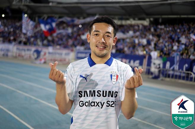 이기제의 수원 삼성 시절 모습. /사진=한국프로축구연맹 제공