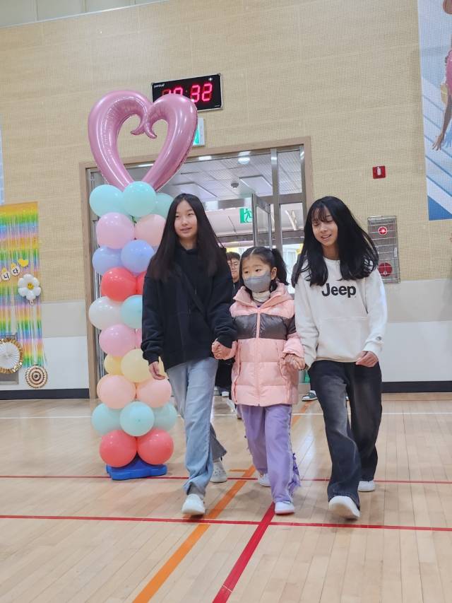 유림초등학교 입학식.