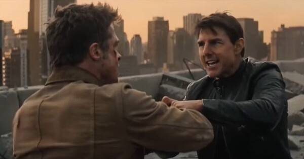 중국의 동영상 생성 AI인 '시댄스 2.0'을 이용해 만든 톰 크루즈-브래드 피트 격투 영상. 사진출처=온라인 동영상 캡처