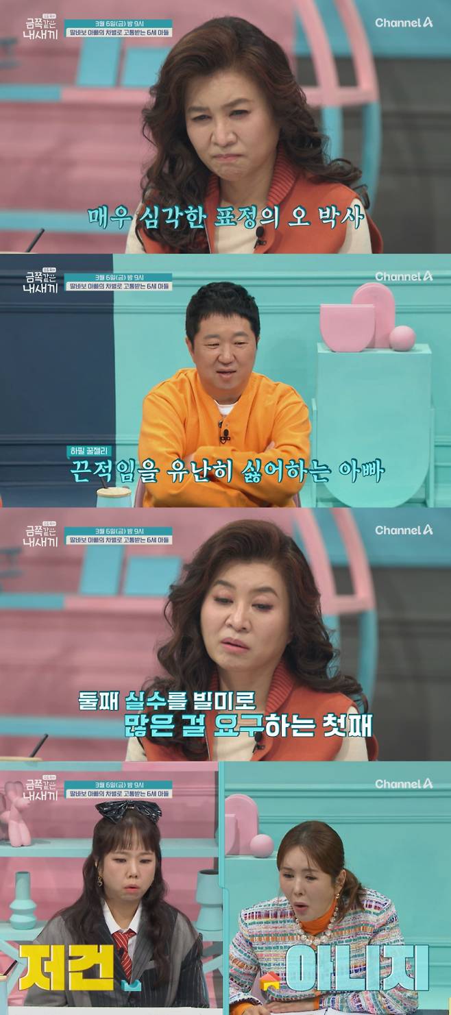 ‘금쪽같은내새끼’ 남녀차별 아빠에 고통 받는 6세 子 (제공: 채널A)
