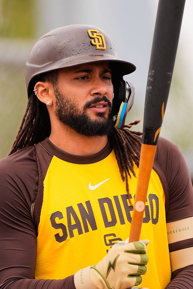 애리조나 스프링캠프에서 WBC 출전을 준비중인 페르난도 타티스 주니어. AP=연합뉴스