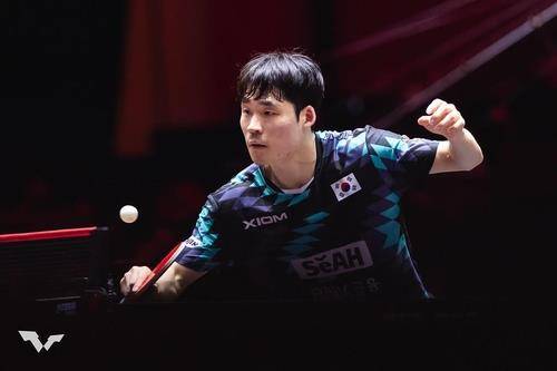 WTT 싱가포르 스매시 남자 단식 경기에 나선 장우진 [WTT 인스타그램 캡처. 재판매 및 DB 금지]