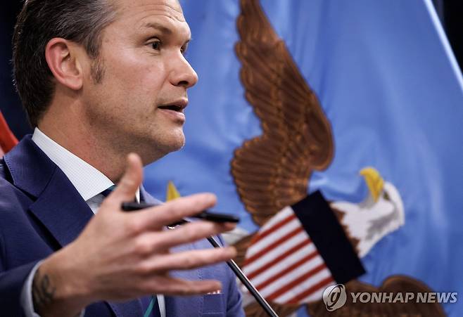 피트 헤그세스 미 국방부 장관 [EPA=연합뉴스 자료사진]