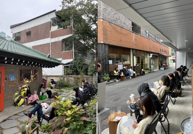 지난해 남문사잇길에서 열린 리딩 파티 현장 사진. 공간 리허설 제공