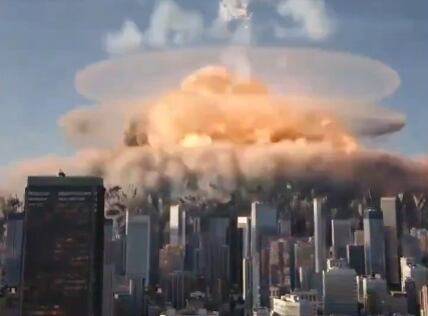 이란 도심 외곽 미군의 핵시설 공격으로 버섯구름이 생겨나는 딥페이크 영상./X