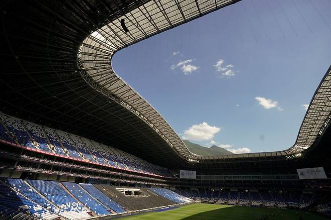 남아공과의 3차전이 펼쳐질 BBVA 스타디움. ⓒ AP=뉴시스