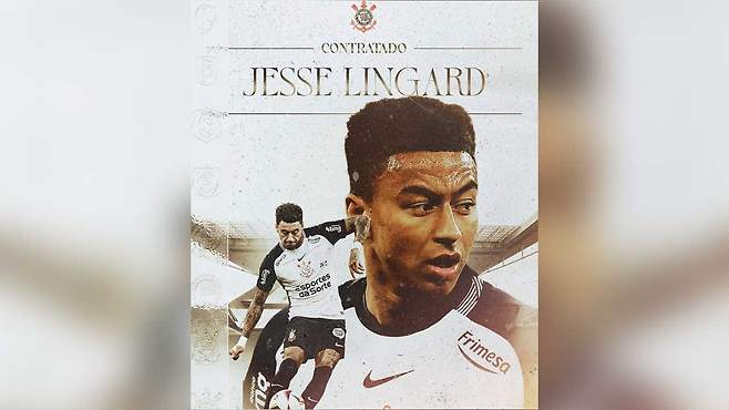 코린치앙스와 계약한 제시 린가드 [연합뉴스/코린치앙스 SNS 캡처]