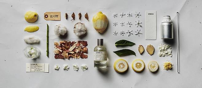 글로벌 향수 브랜드 르 라보가 서울을 주제로 출시한 향수 ‘시트롱 28’. [사진 르 라보]