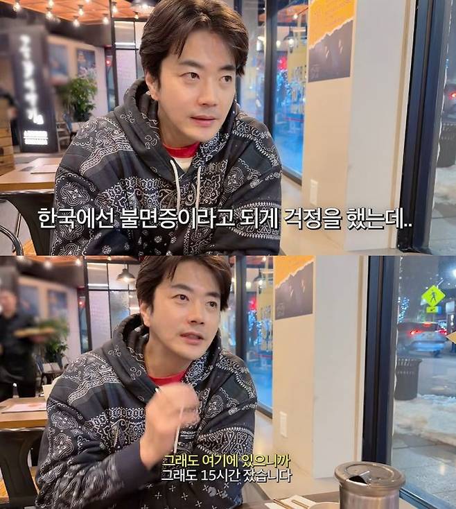 [서울=뉴시스] 배우 권상우가 아내 손태영과 자녀들이 체류 중인 미국 뉴저지를 방문한 근황을 전했다. (사진=유튜브 채널 'Mrs. 뉴저지 손태영' 캡처) 2026.03.07. photo@newsis.com *재판매 및 DB 금지