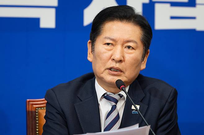 정청래 더불어민주당 대표. [뉴스1]