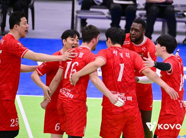 한국전력 선수단./KOVO