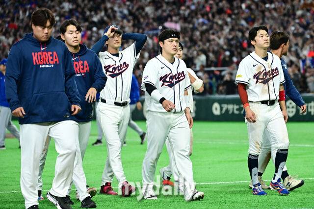 8일 일본 도쿄돔에서 열린 2026 월드 베이스볼 클래식(WBC) 조별리그 한국-대만 경기. 한국이 10회 승부치기 끝에 5-4로 대만에 패배했다./도쿄(일본)=한혁승 기자 hanfoto@mydaily.co.kr