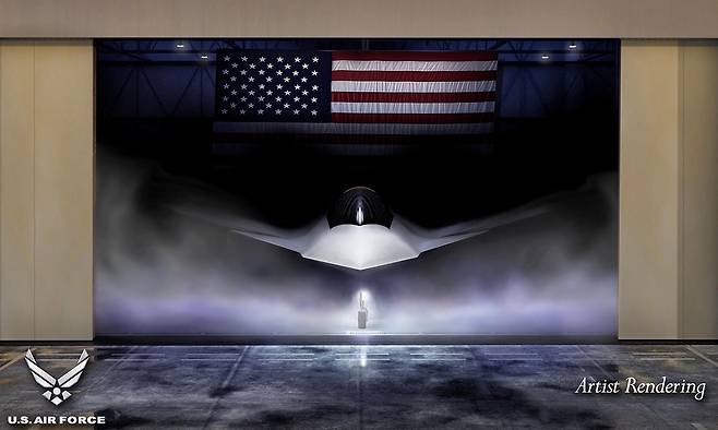 미국 보잉이 개발중인 F-47 6세대 스텔스기 상상도. 미 공군 제공