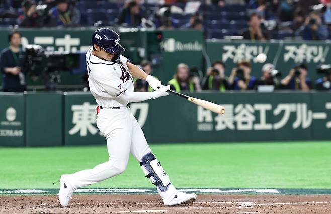 ▲ 한국 김도영 대만전 역전 2점홈런 ⓒ연합뉴스