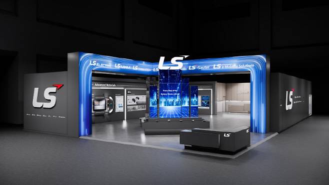 LS일렉트릭은 LSMnMLS머트리얼즈LS알스코LS사우타LS이모빌리티솔루션LS티라유텍 등 그룹 계열사와 함께 오는 11일부터 13일까지 3일간 서울 강남구 코엑스에서 열리는 인터배터리 2026에 참가한다. 사진은 인터배터리 2026 LS 부스 조감도.(사진=LS일렉트릭.)