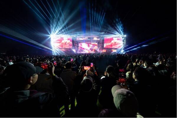 2025년 5월 4일 일요일, 인천 잭 니클라우스 골프클럽에서 열린 LIV 골프 코리아 최종 라운드 종료 후 지드래곤이 공연을 펼치고 있다. /사진=LIV Golf