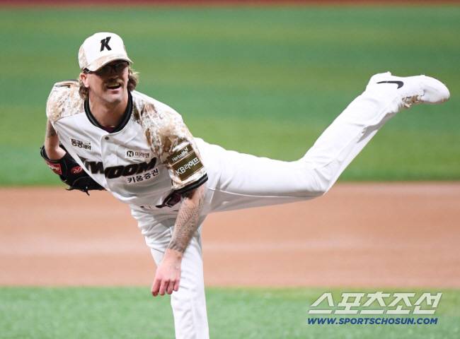 호주 선발투수 라크란 웰스는 지난해 키움에서 4경기를 던졌다. 정재근 기자 cjg@sportschosun.com