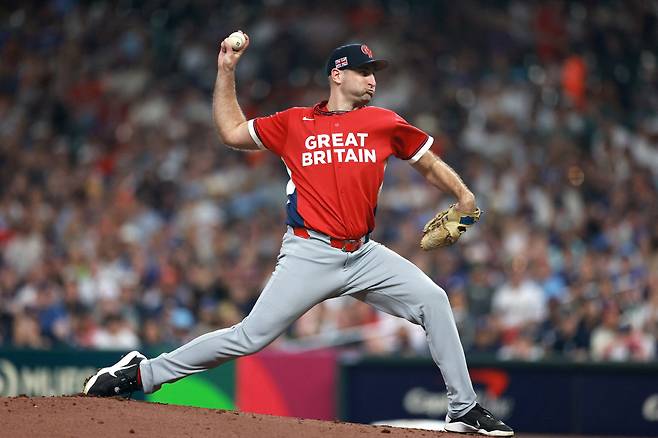 영국 선발투수 타일러 비자. AFP연합뉴스