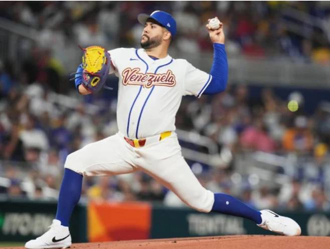 베네수엘라 대표팀으로 WBC에 출전, 호투하고 있는 헤이수스. AP연합