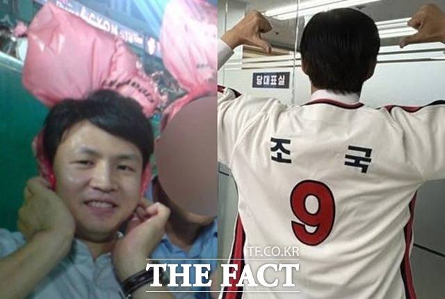 한동훈 전 국민의힘 대표와 조국 대표는 지난 2024년 부산 지역을 두고 한 차례 맞붙은 적 있다. 사진은 왼쪽부터 '롯데 자이언츠' 팬을 인증한 한동훈 전 대표(촬영 당시 2008년 부산지검 근무시절)와 롯데 자이언츠 유니폼을 선물받은 조국 혁신당 대표. /국민의힘·조국 SNS