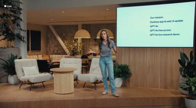 미라 무라티 전 오픈AI 최고기술책임자(CTO)가 지난 2024년 12월 13일(현지시각) 생중계를 통해 GPT-4o를 공개하고 있다. / 오픈AI 라이브 스트림 캡처