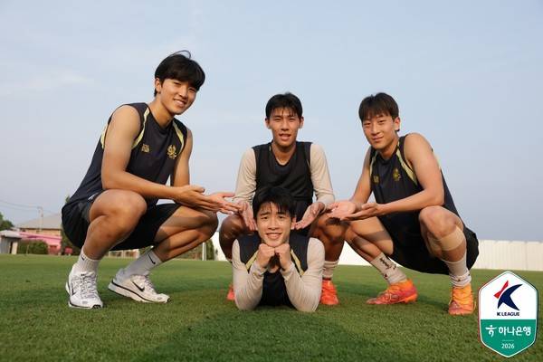 김용혁, 정규민, 오하종, 공배현(모두 광주FC). 한국프로축구연맹 제공