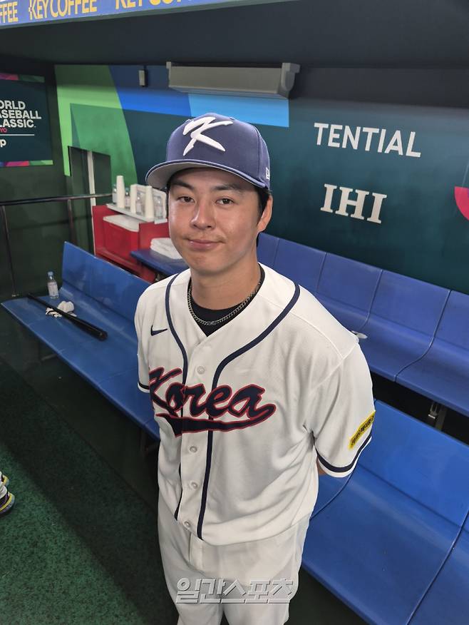 지난 4일 일본 도쿄돔에서 WBC 대비 훈련을 마친 노시환. 도쿄=배중현 기자