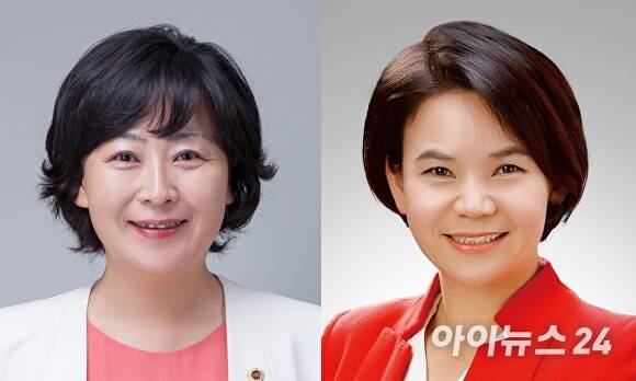 충북도의회 김꽃임·이옥규 의원(왼쪽부터). [사진=아이뉴스24 DB]