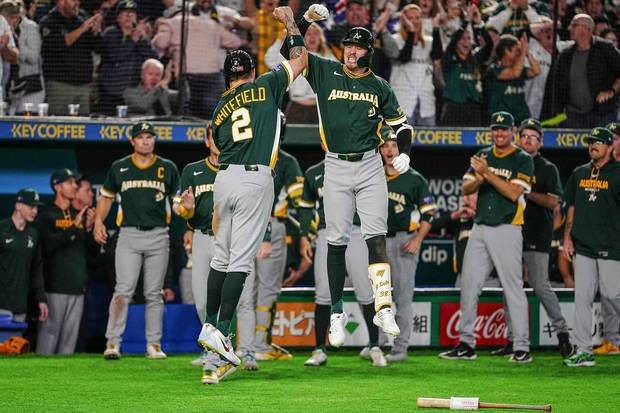 호주 야구대표팀. AFP연합뉴스