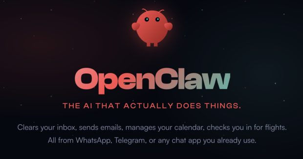 오픈클로. 오픈클로 홈페이지 캡처