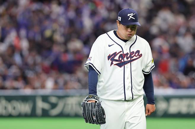 WBC 야구 대표팀 류현진. 도쿄｜뉴시스