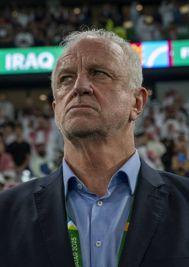 그레이엄 아놀드 이라크 국가대표팀 감독. /로이터=뉴스1