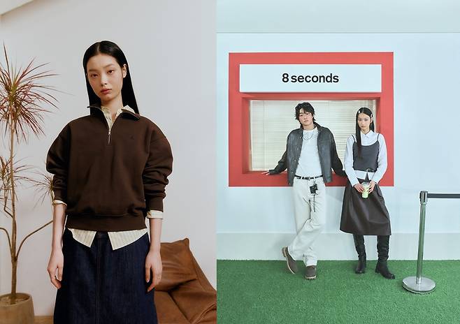 빈폴레이디스(왼쪽)와 에잇세컨즈(오른쪽)의 2026년 봄·여름 시즌 화보. [이미지=삼성물산 패션부문]