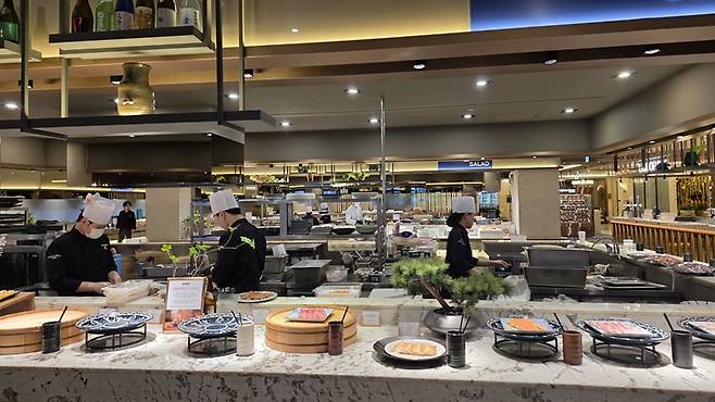 인터불고 대구 호텔의 '더 뷔페' 전경/사진=김아름 기자 armijjang@