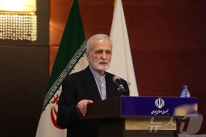 이란의 전 외무장관이자 최고지도자실 외교정책 고문을 맡고 있는 카말 하라지가 2024년 5월 12일 이란 테헤란에서 열린 이란-아랍 협력 대화 회의에서 연설하고 있다. 2024. 05. 13. ⓒ 로이터=뉴스1